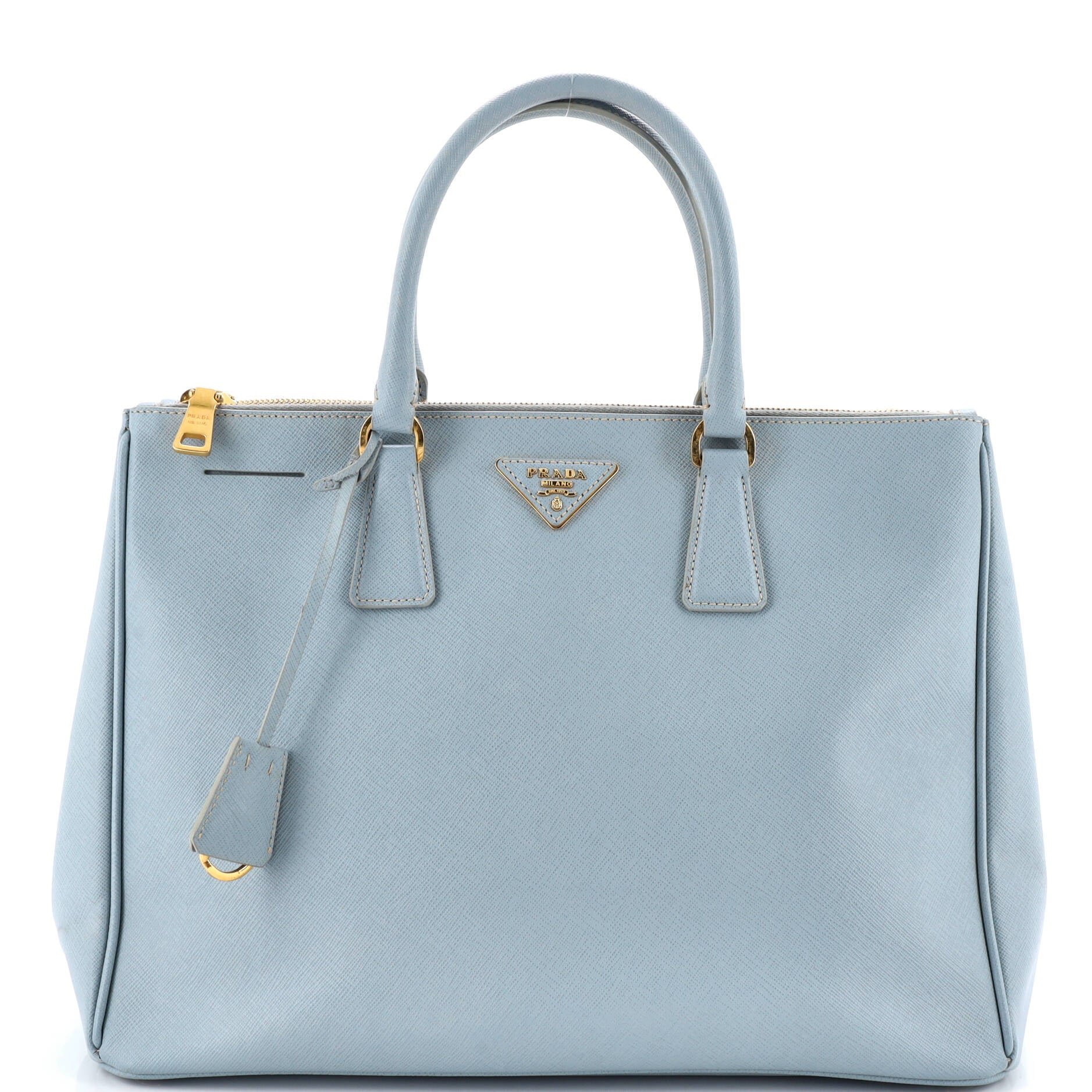 Prada Double Zip Lux Tote Saffiano Leather Large