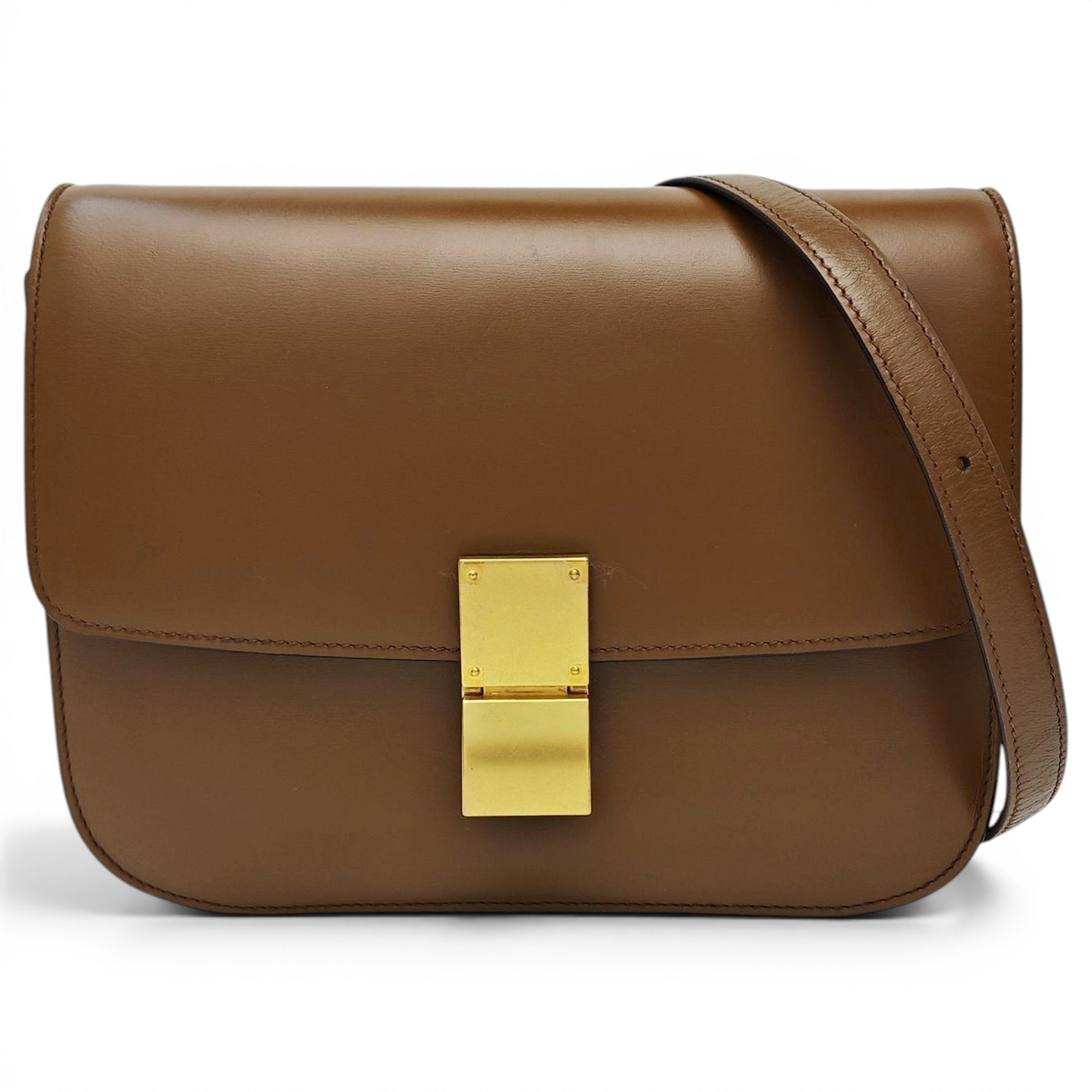 Classic leather crossbody bag
