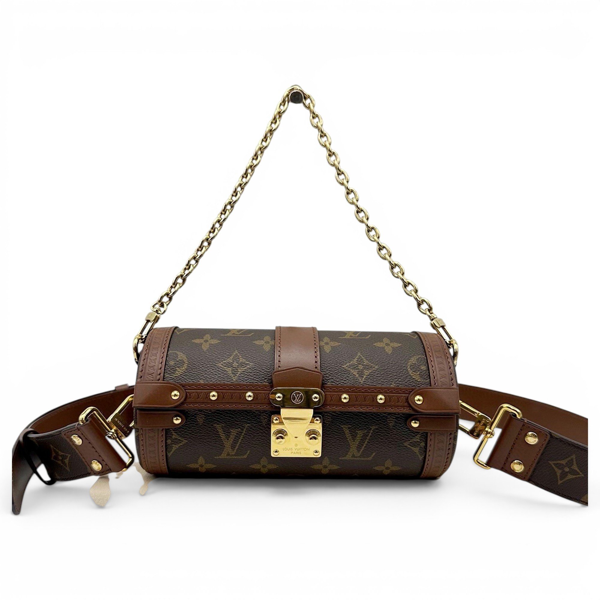 Papillon Trunk leather handbag