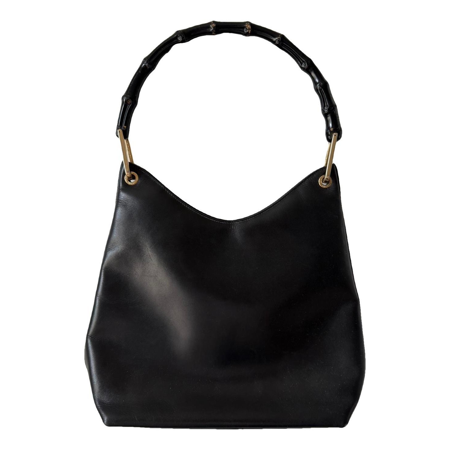 Bamboo Top Handle leather handbag