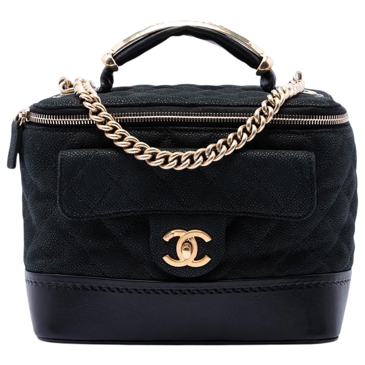 Vanity leather satchel