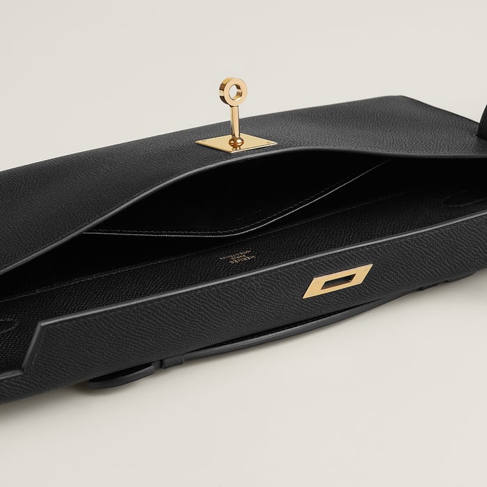 Noir Kelly Cut Clutch