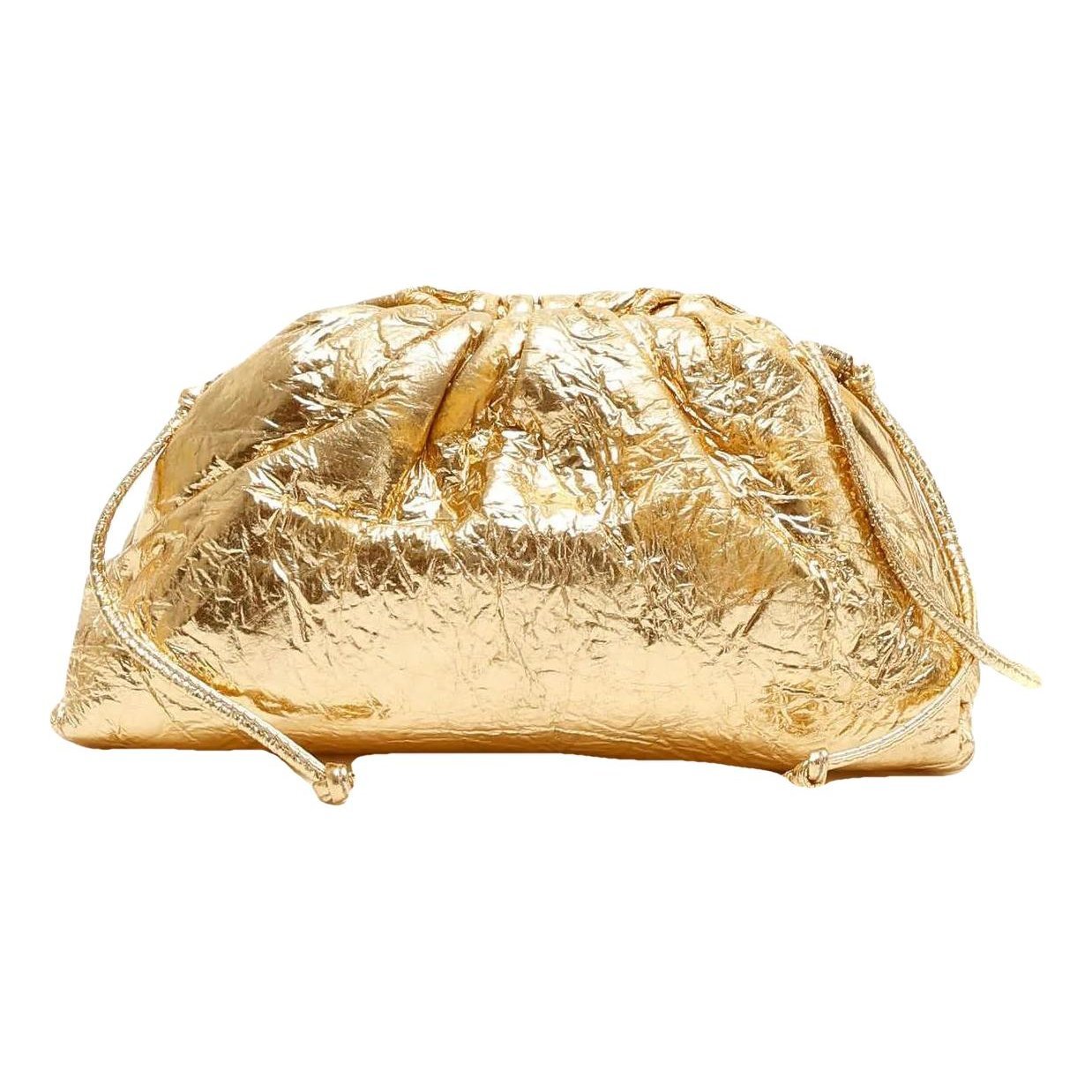 Pouch leather clutch bag