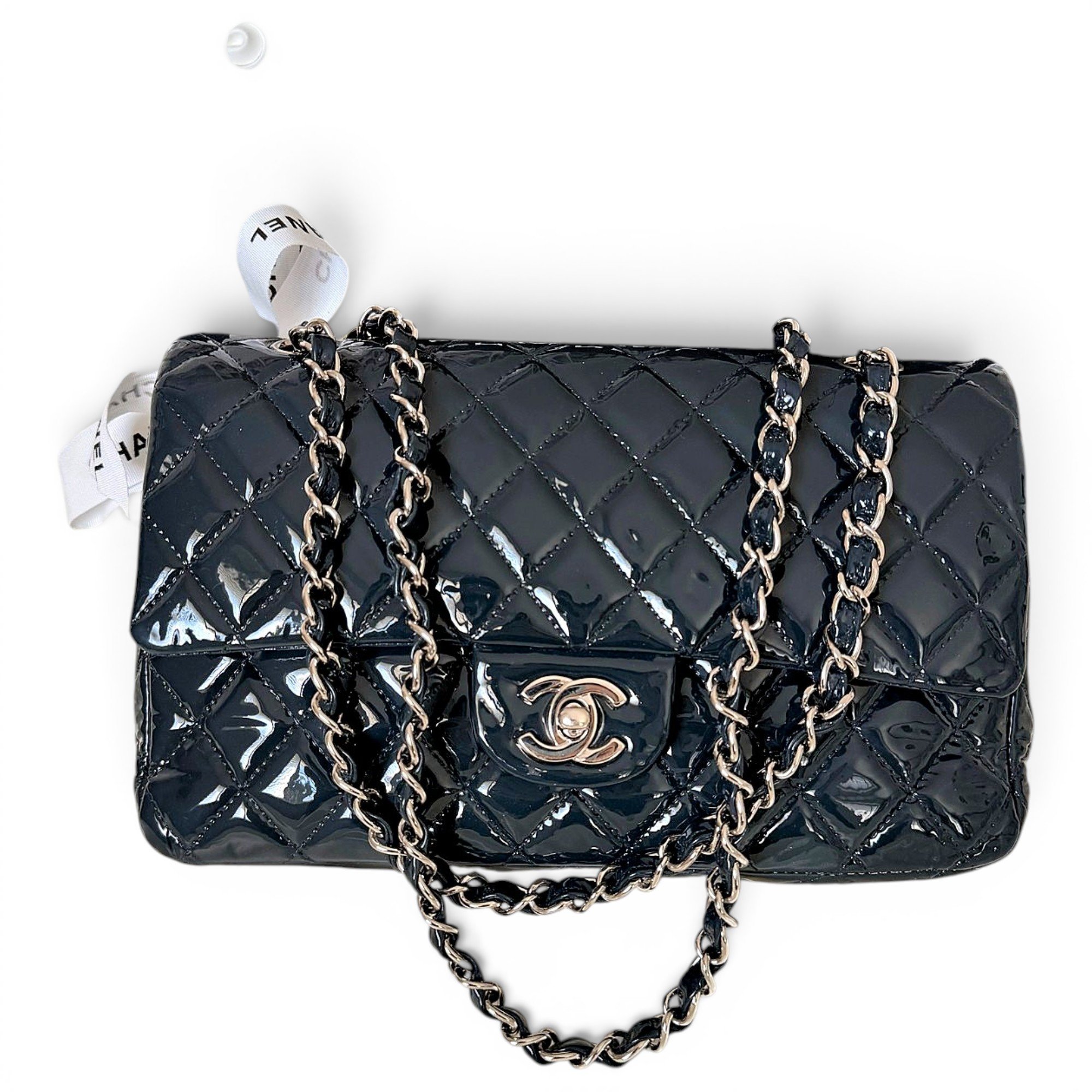Timeless/Classique patent leather handbag