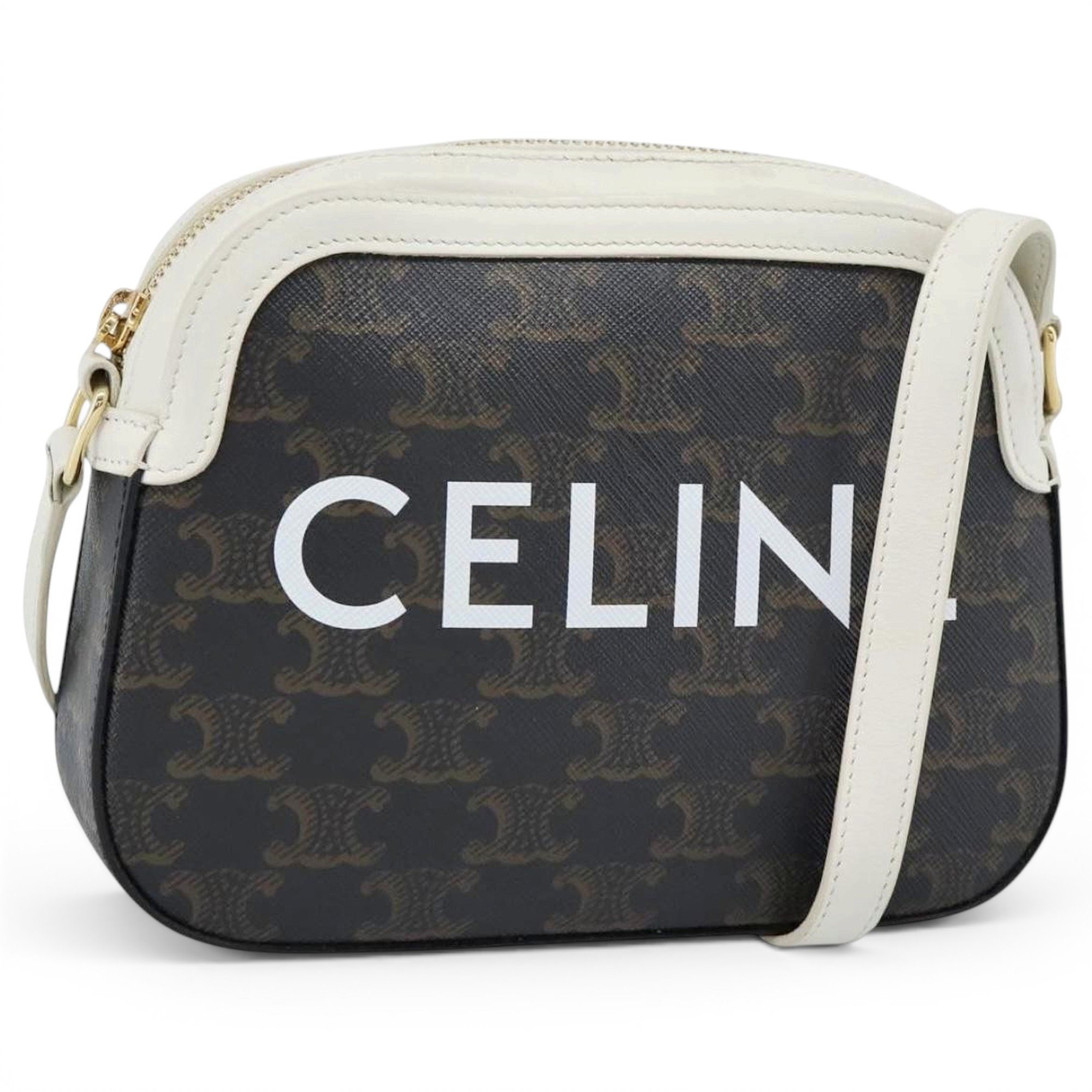 Triomphe leather handbag