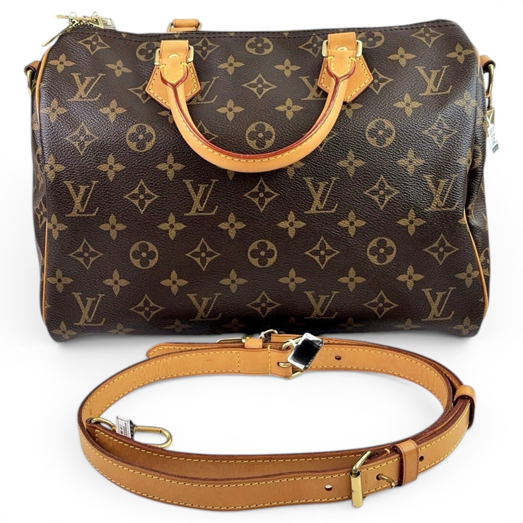 Speedy leather handbag