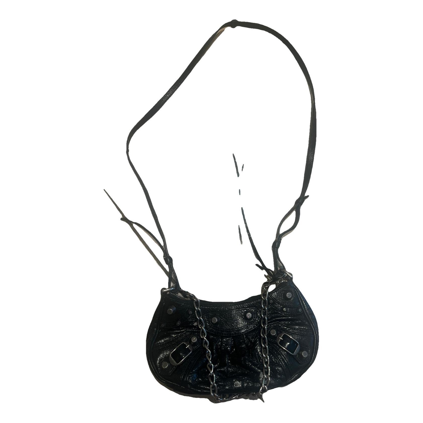 Envelop leather clutch bag