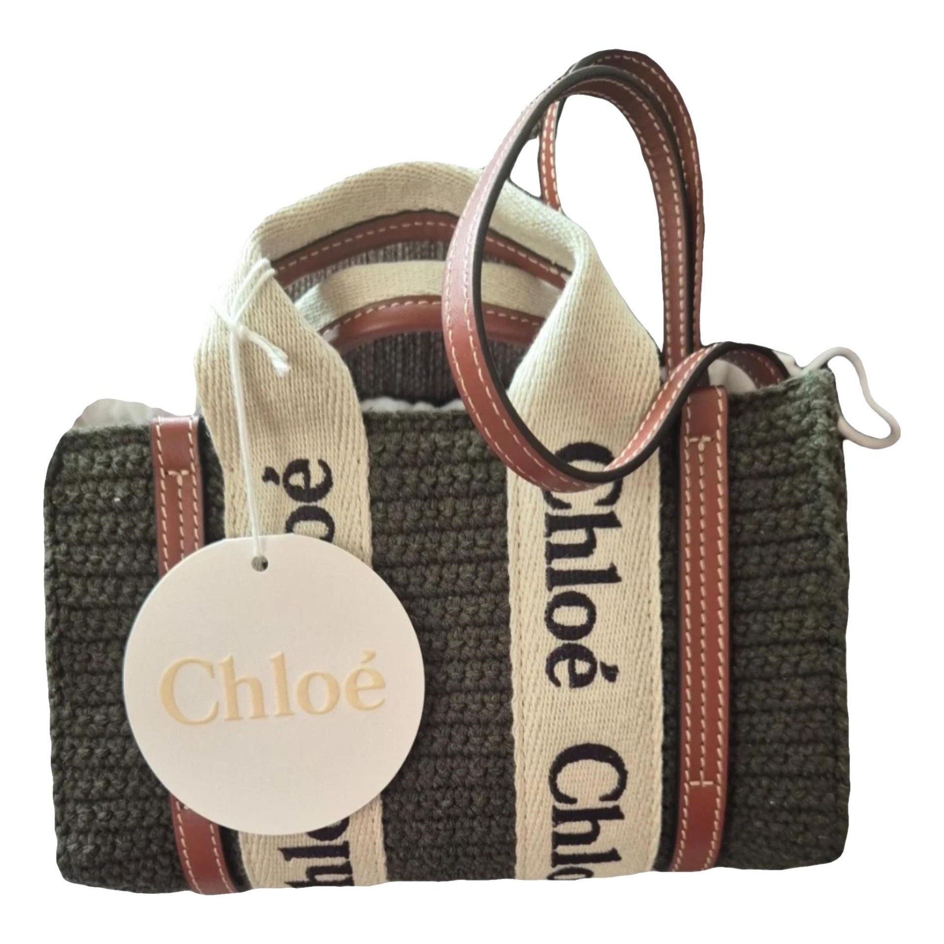 Chloe Woody wool tote