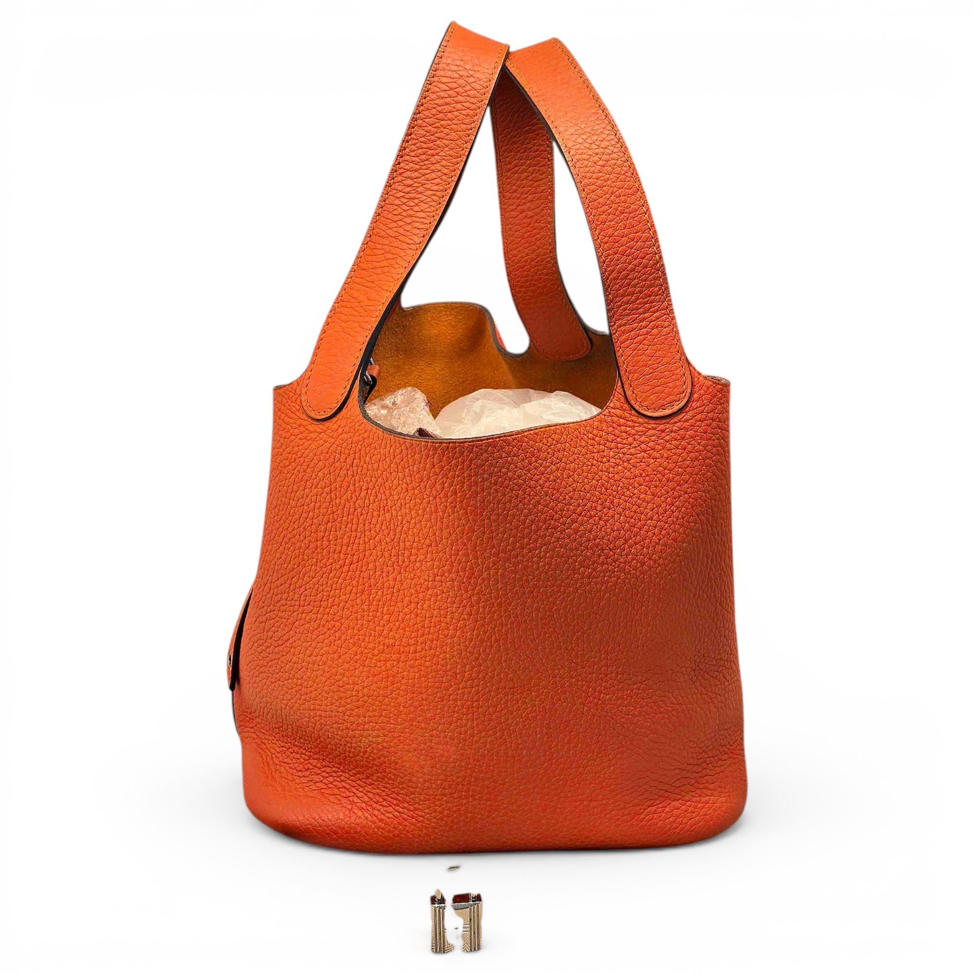 Hermes Picotin Handbag Orange