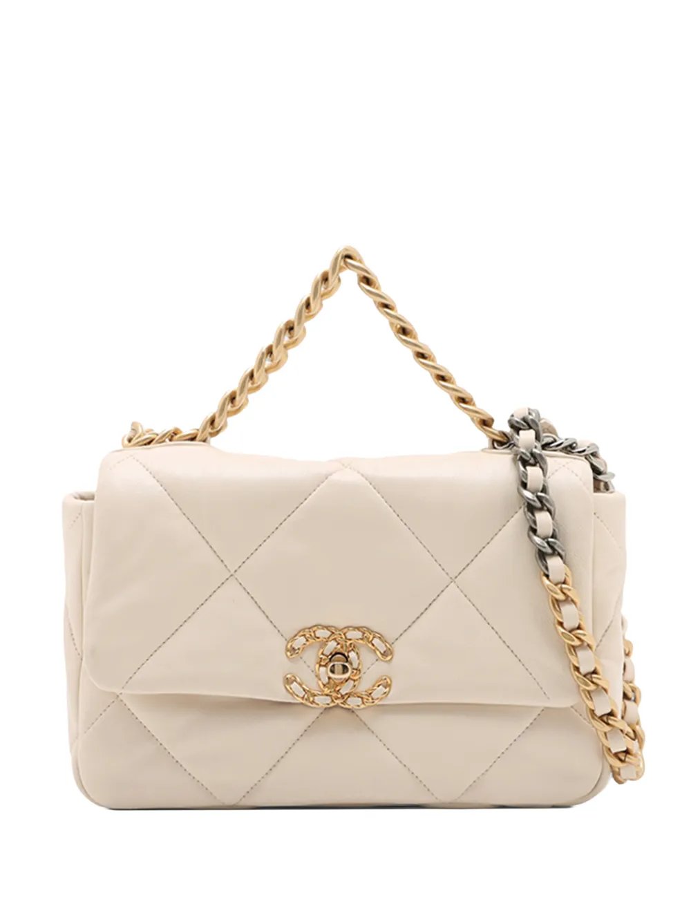 2019 Medium Lambskin 19 Flap satchel
