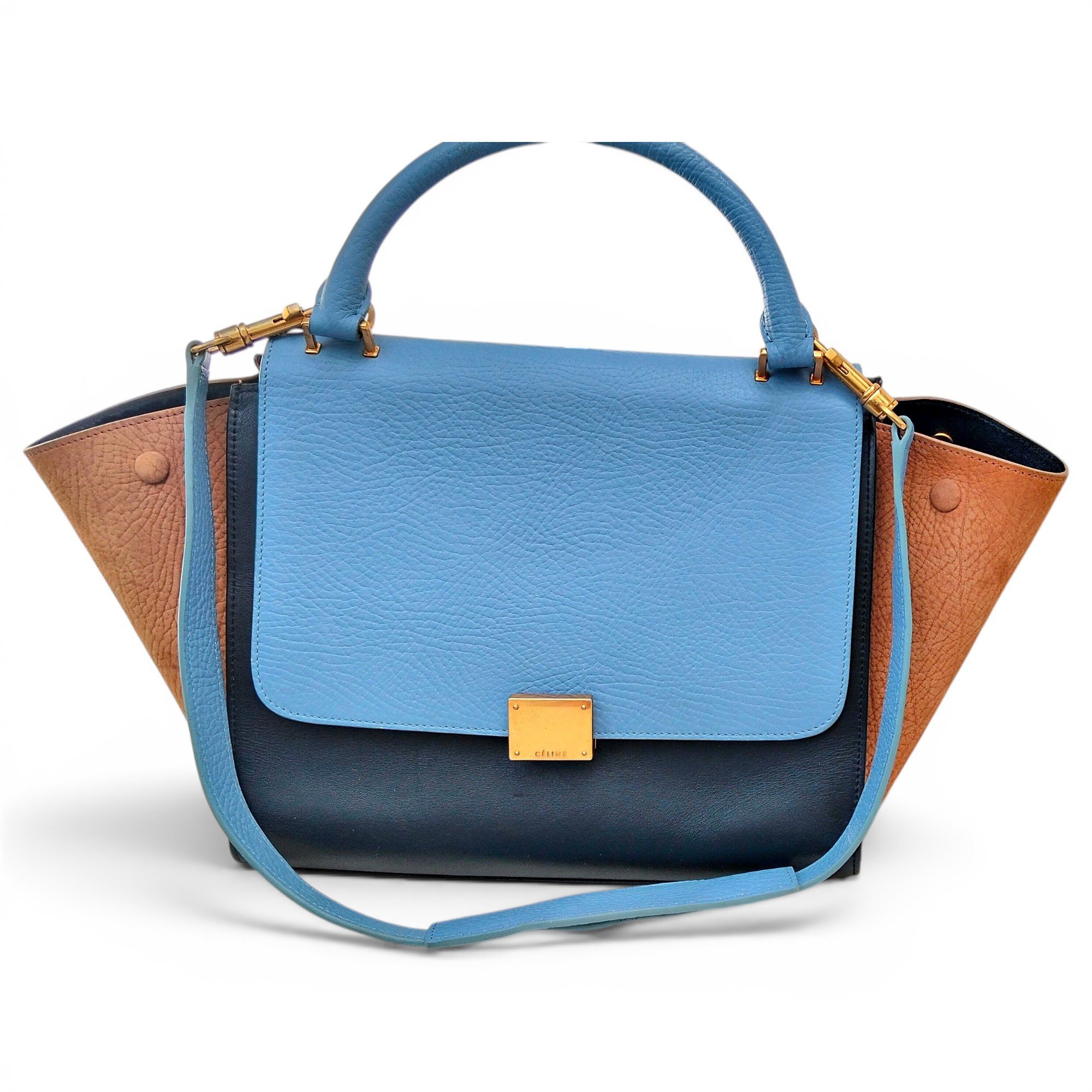 Celine Trapèze leather handbag