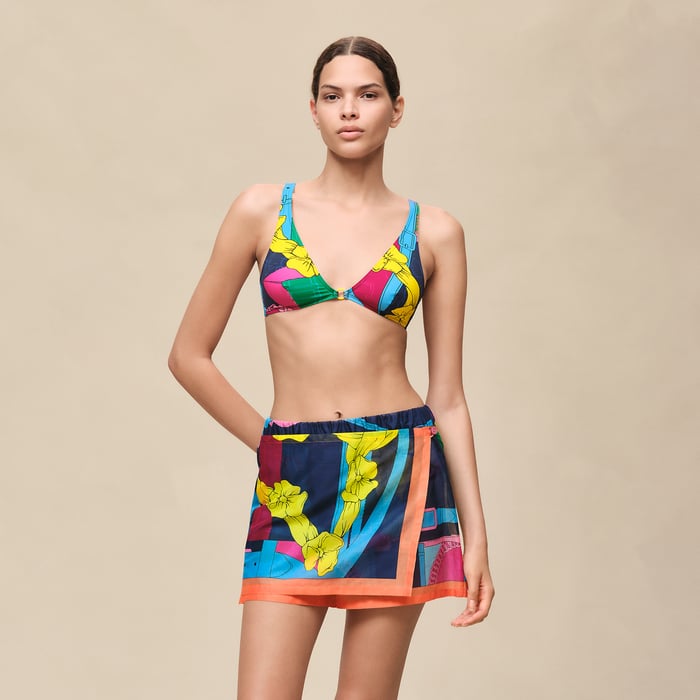Jaune Soleil "Grand Manege" Beach Shorts Skirt