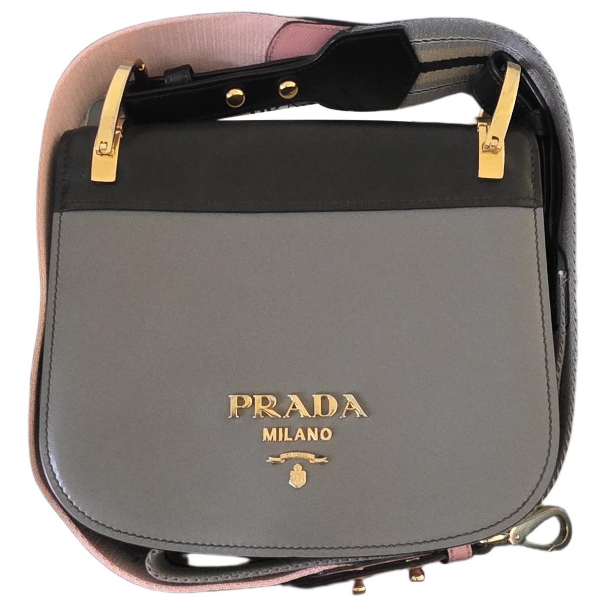 Pionnière leather crossbody bag