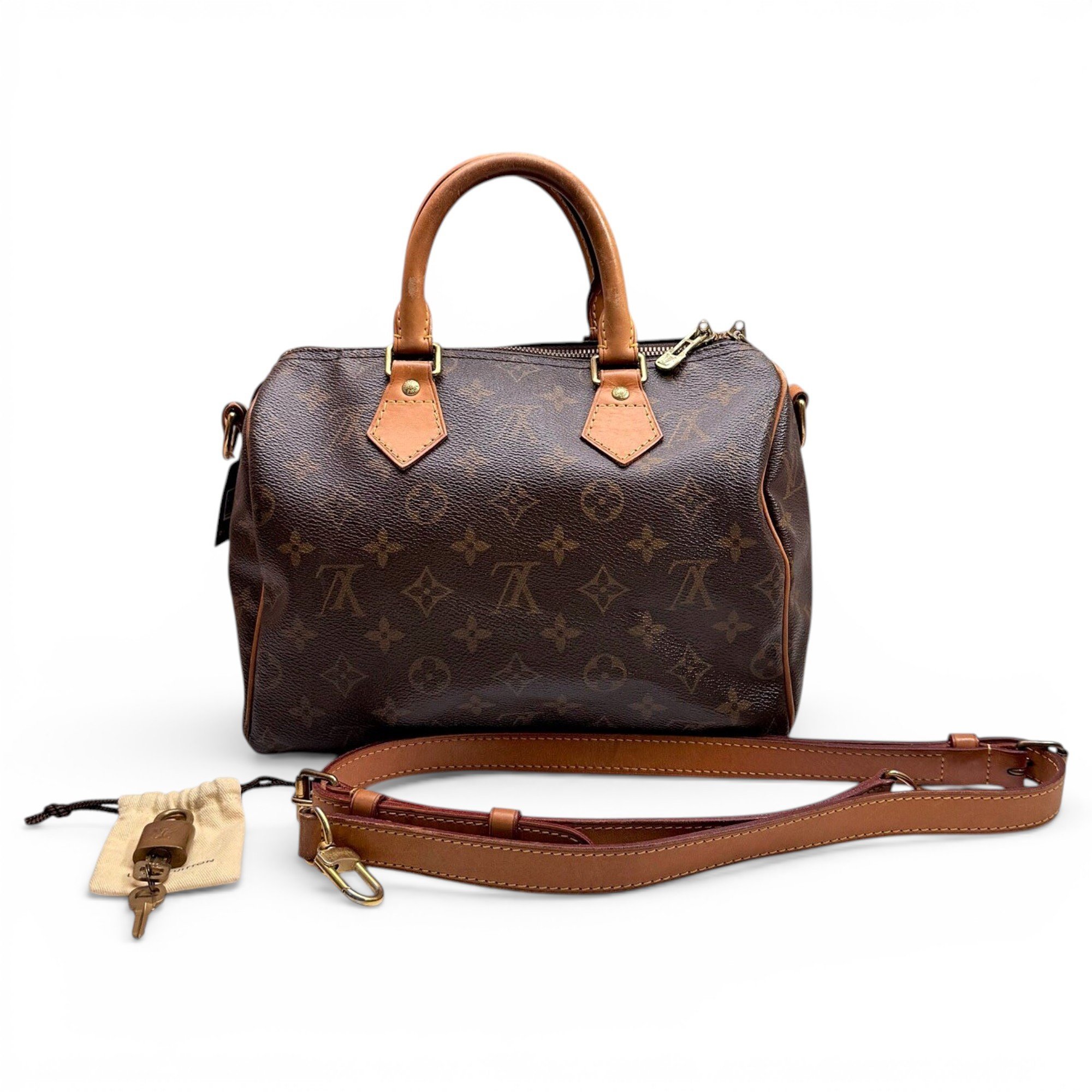 Speedy leather handbag