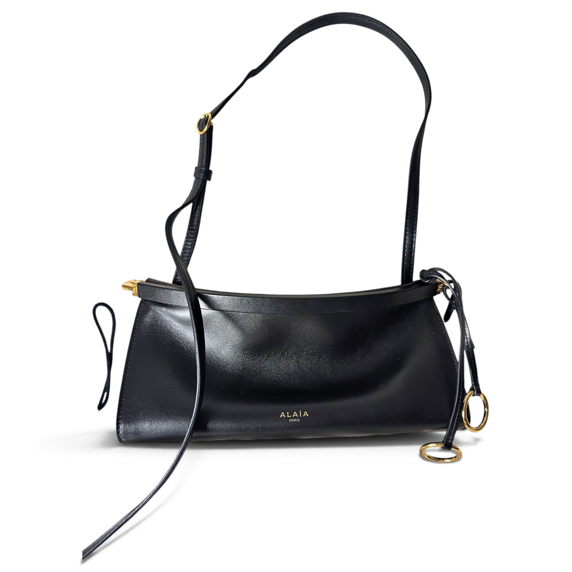Le Click East West leather handbag