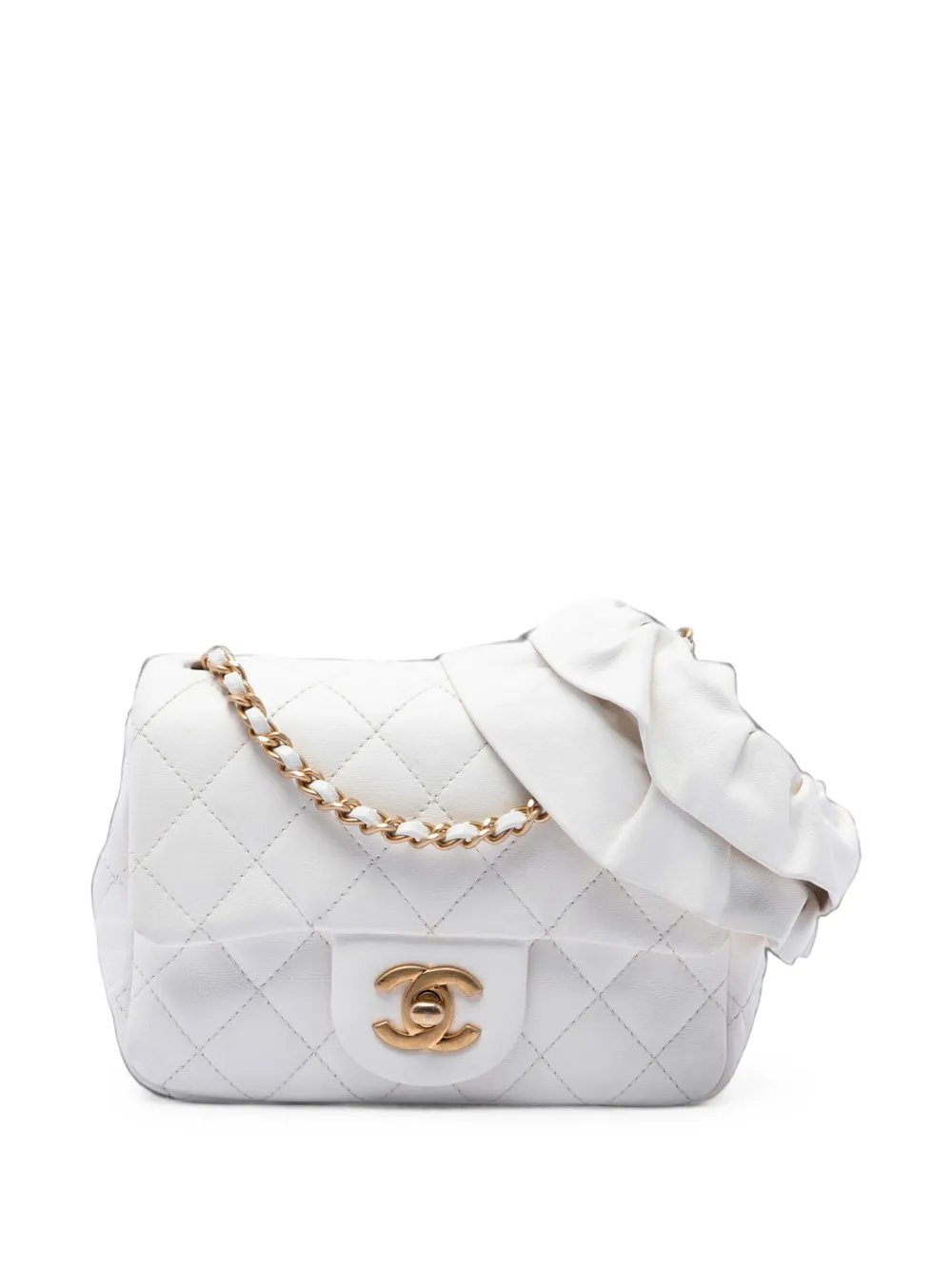 2020 Mini Square Lambskin Romance Single Flap crossbody bag