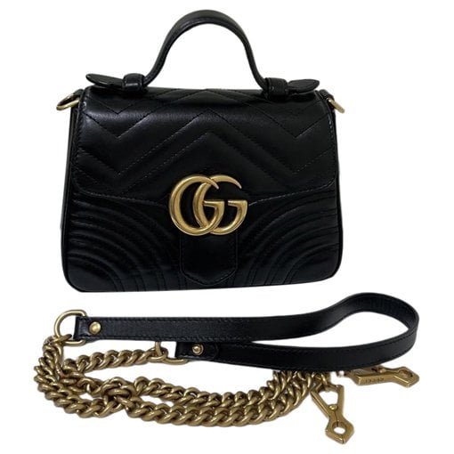 GG Marmont Flap leather handbag