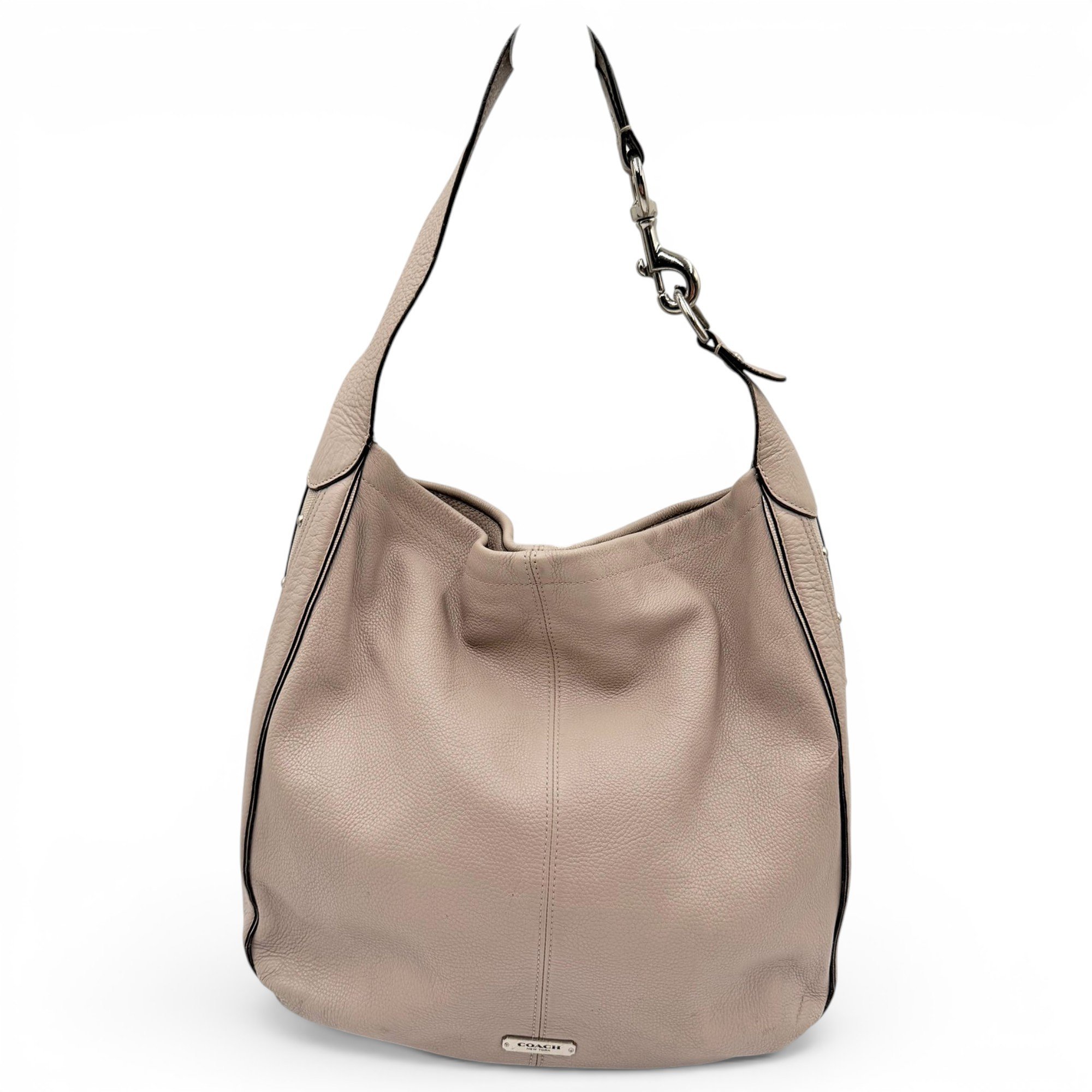 Abby duffle leather handbag