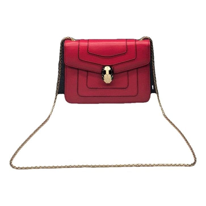 Serpenti leather handbag
