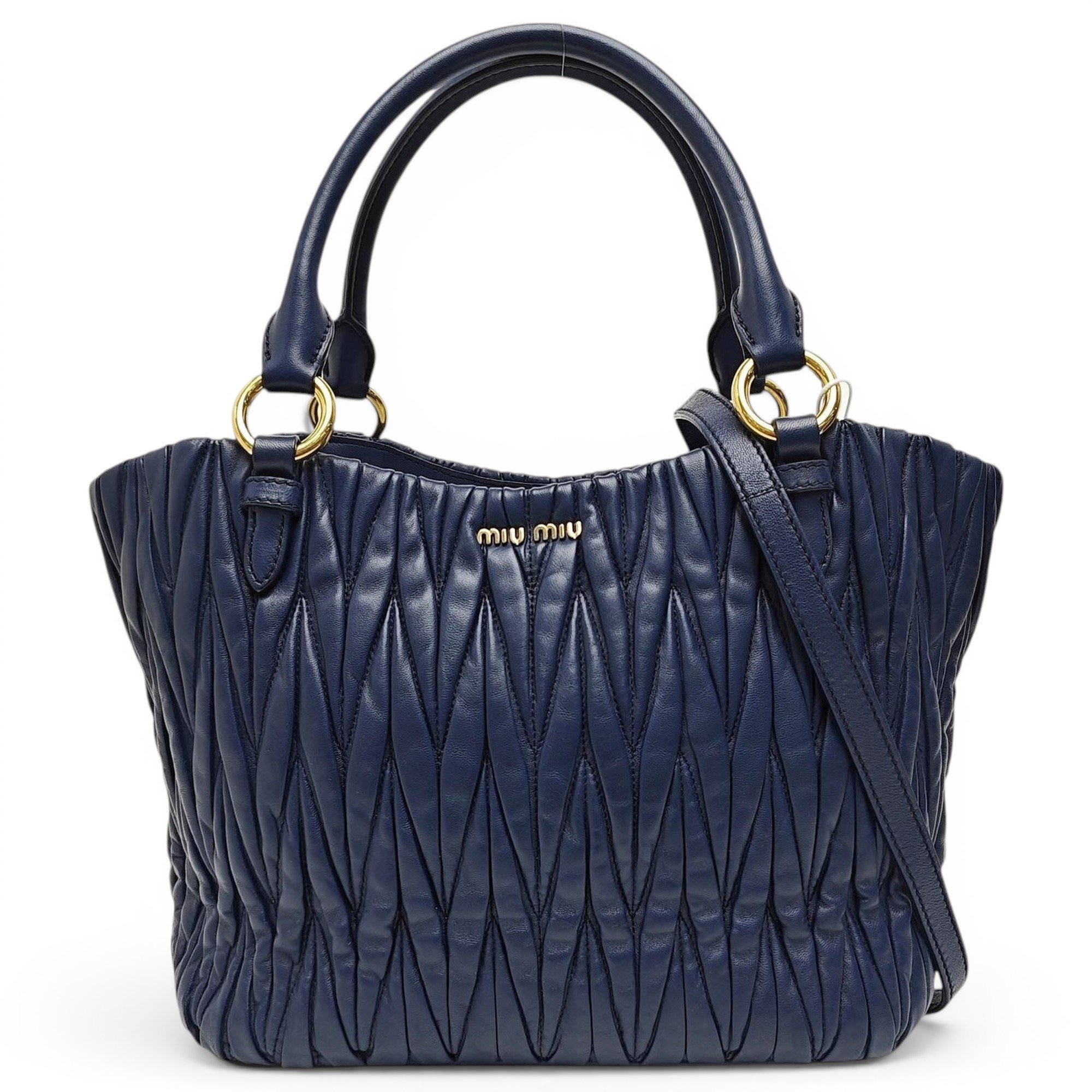 Matelassé leather crossbody bag