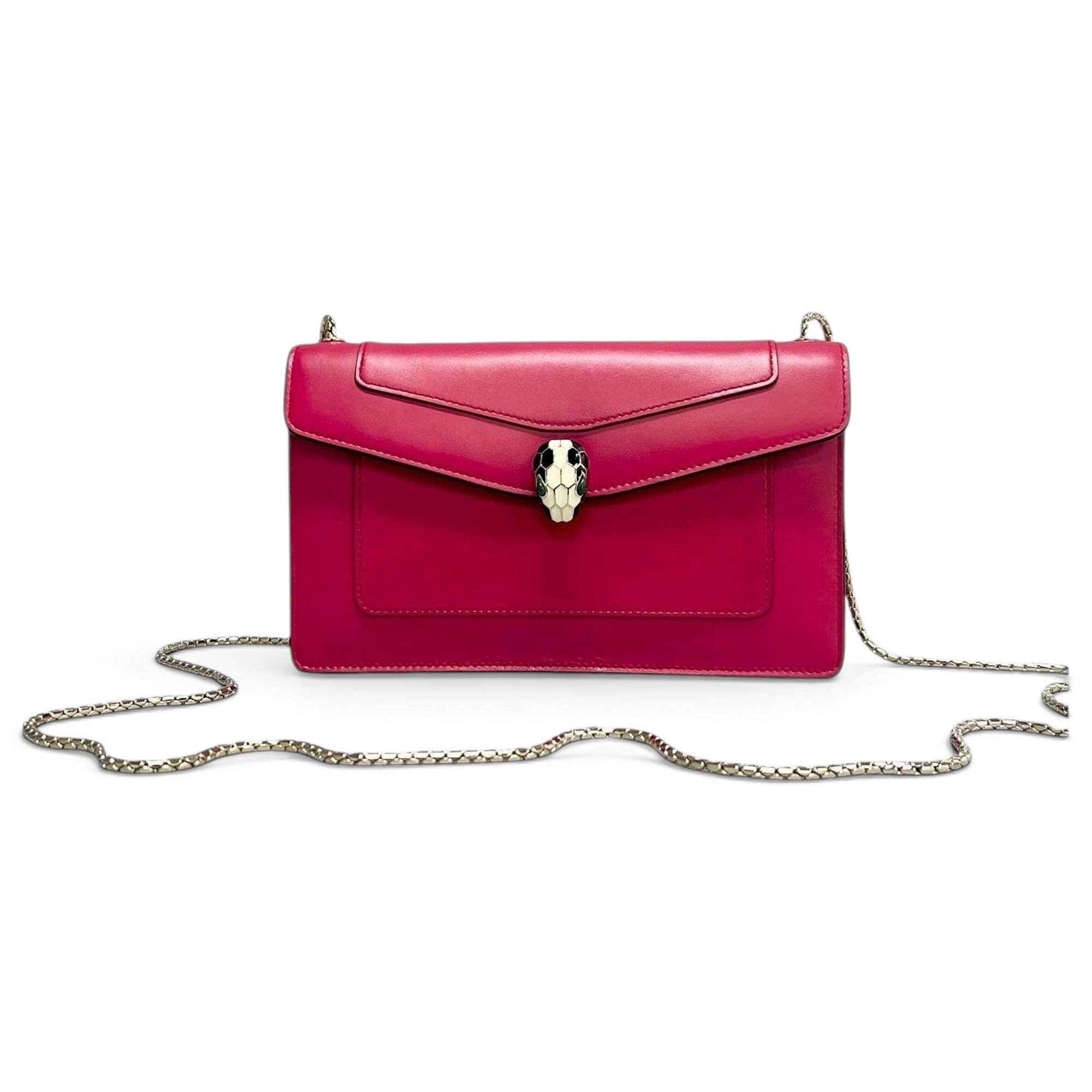 Serpenti leather handbag