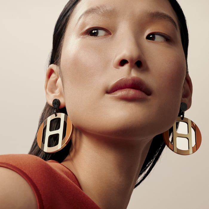 Sable Marine H Equipe Earrings