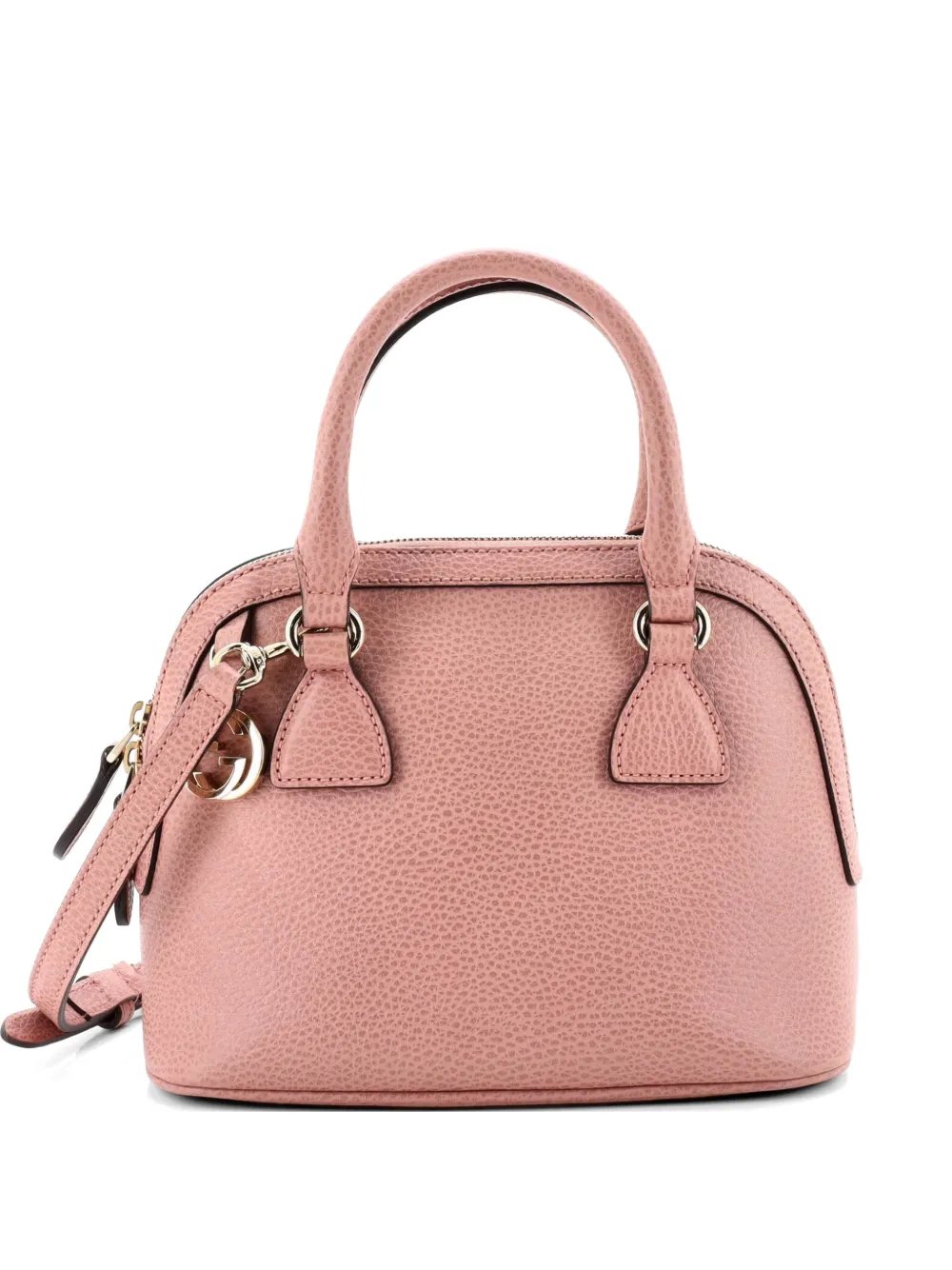 Convertible Dome Leather Mini satchel