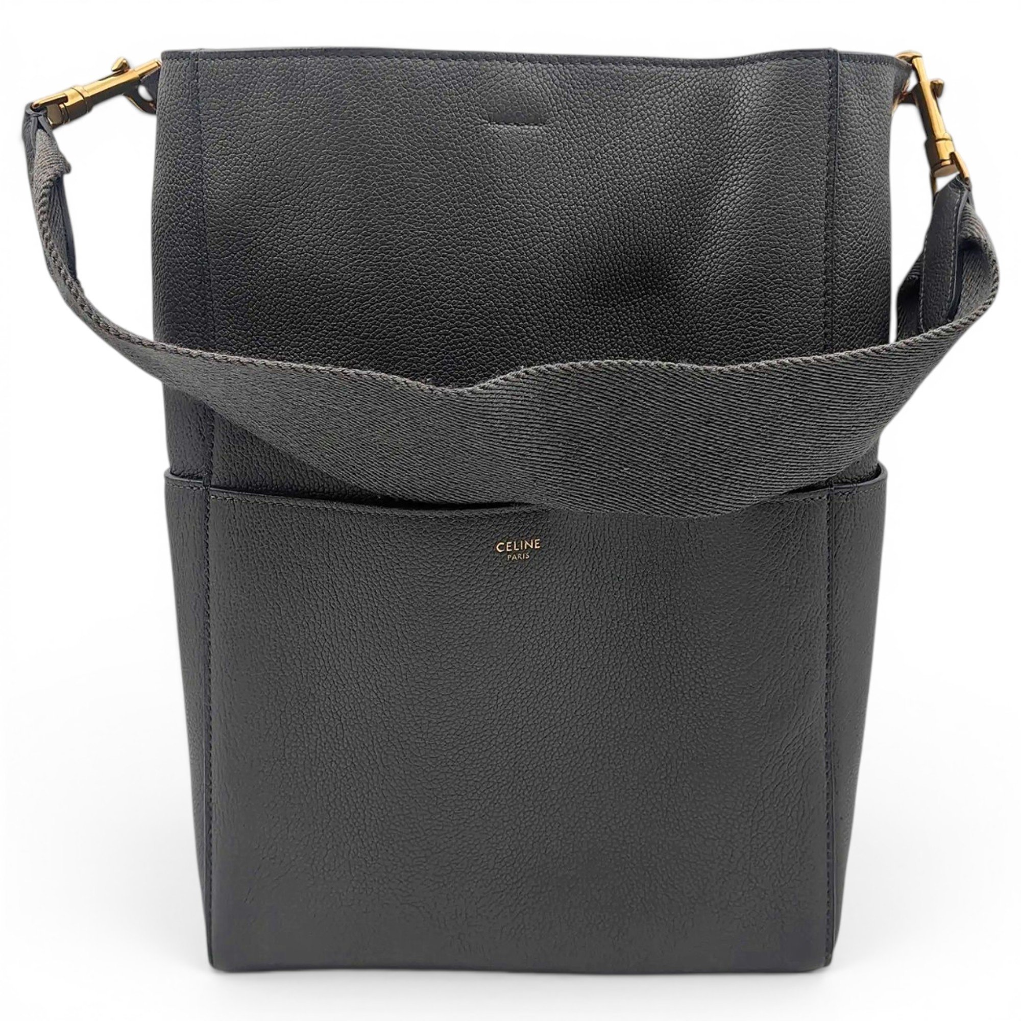 Seau Sangle leather handbag