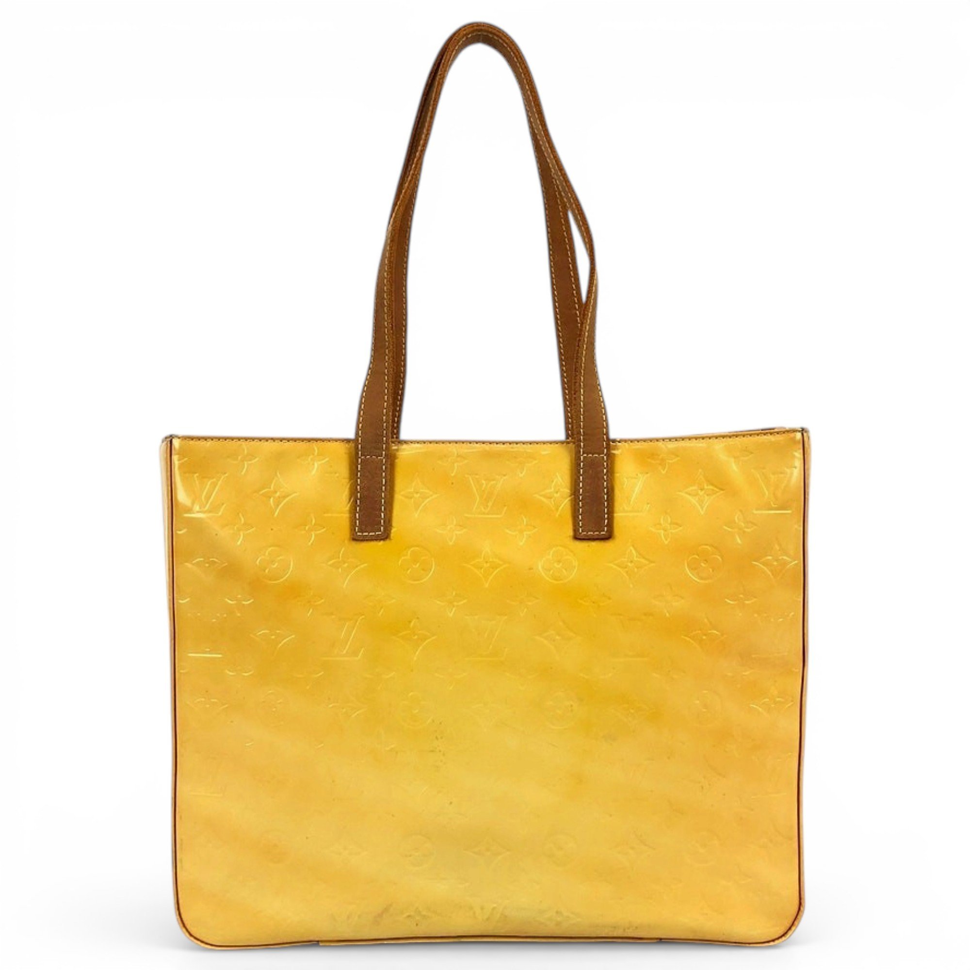 Patent leather handbag
