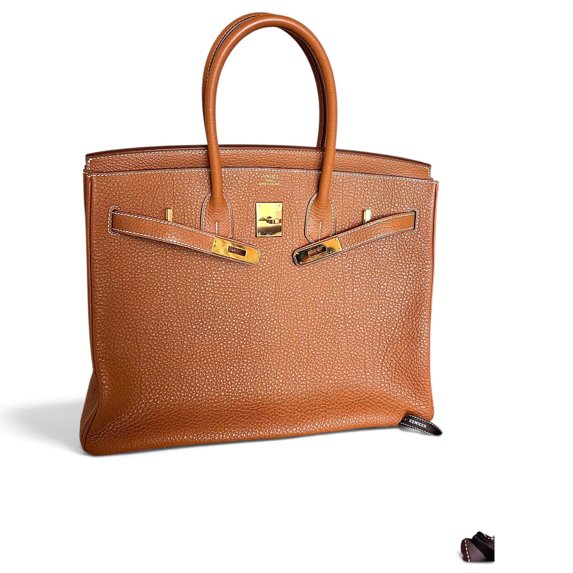 Birkin 35 leather handbag