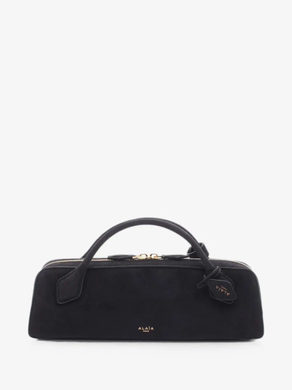 2020s Le Teckel suede East-West bag