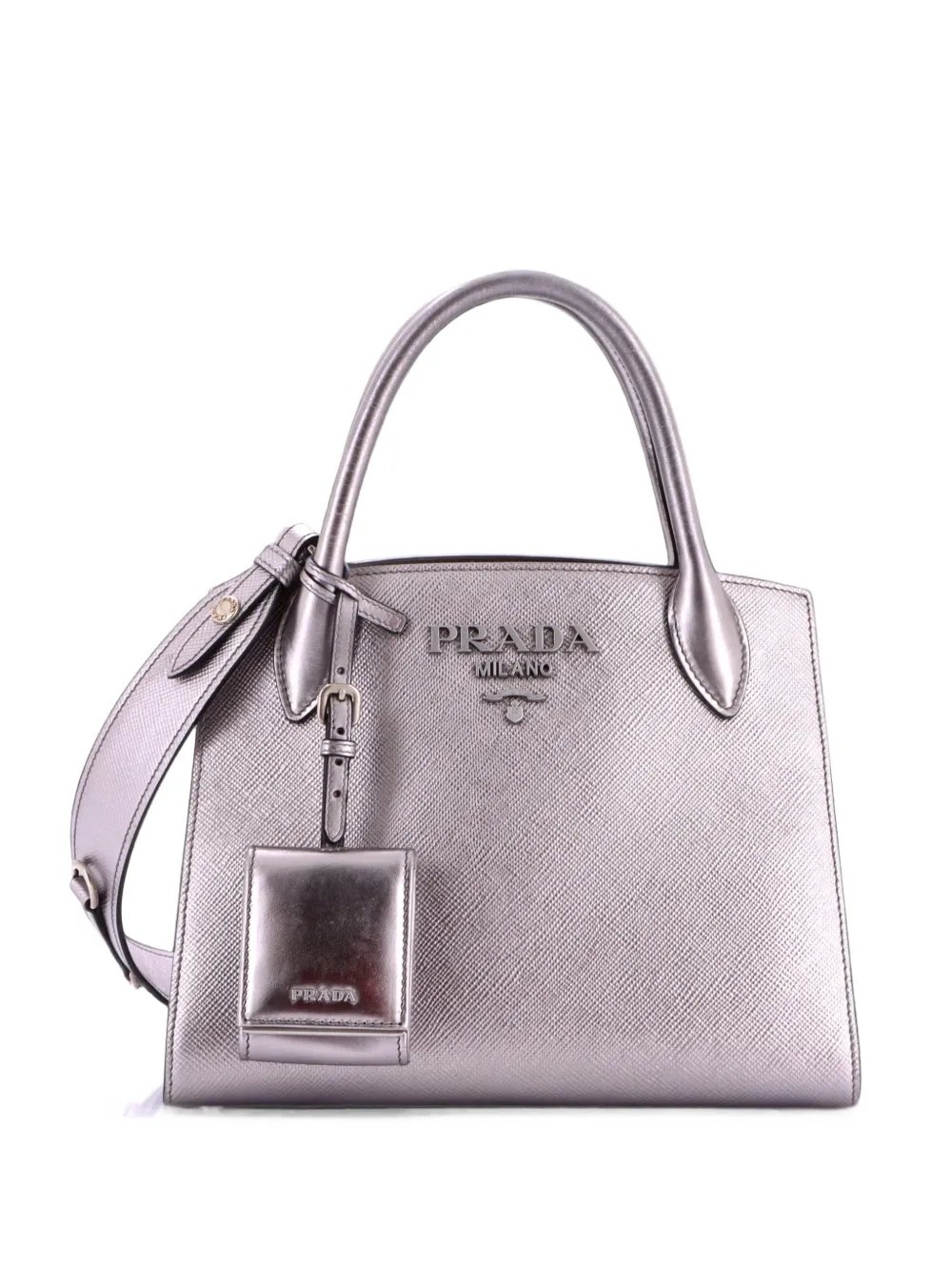 Monochrome Saffiano with City Calf Small tote bag