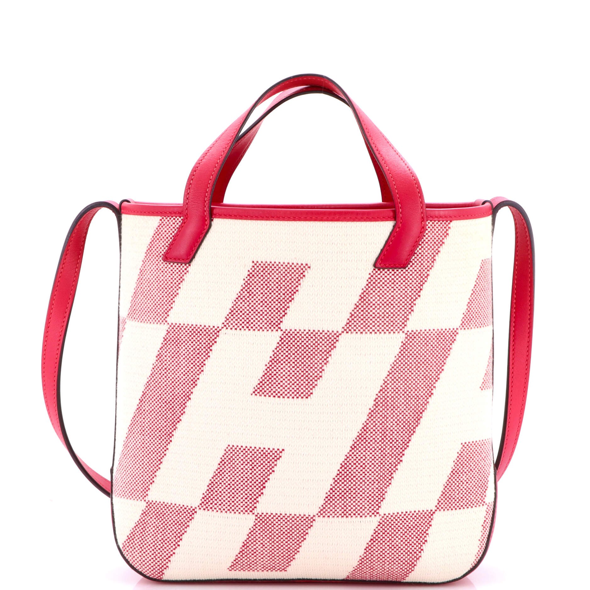 Hermes Cabas H en Biais Tote Canvas with Leather 27