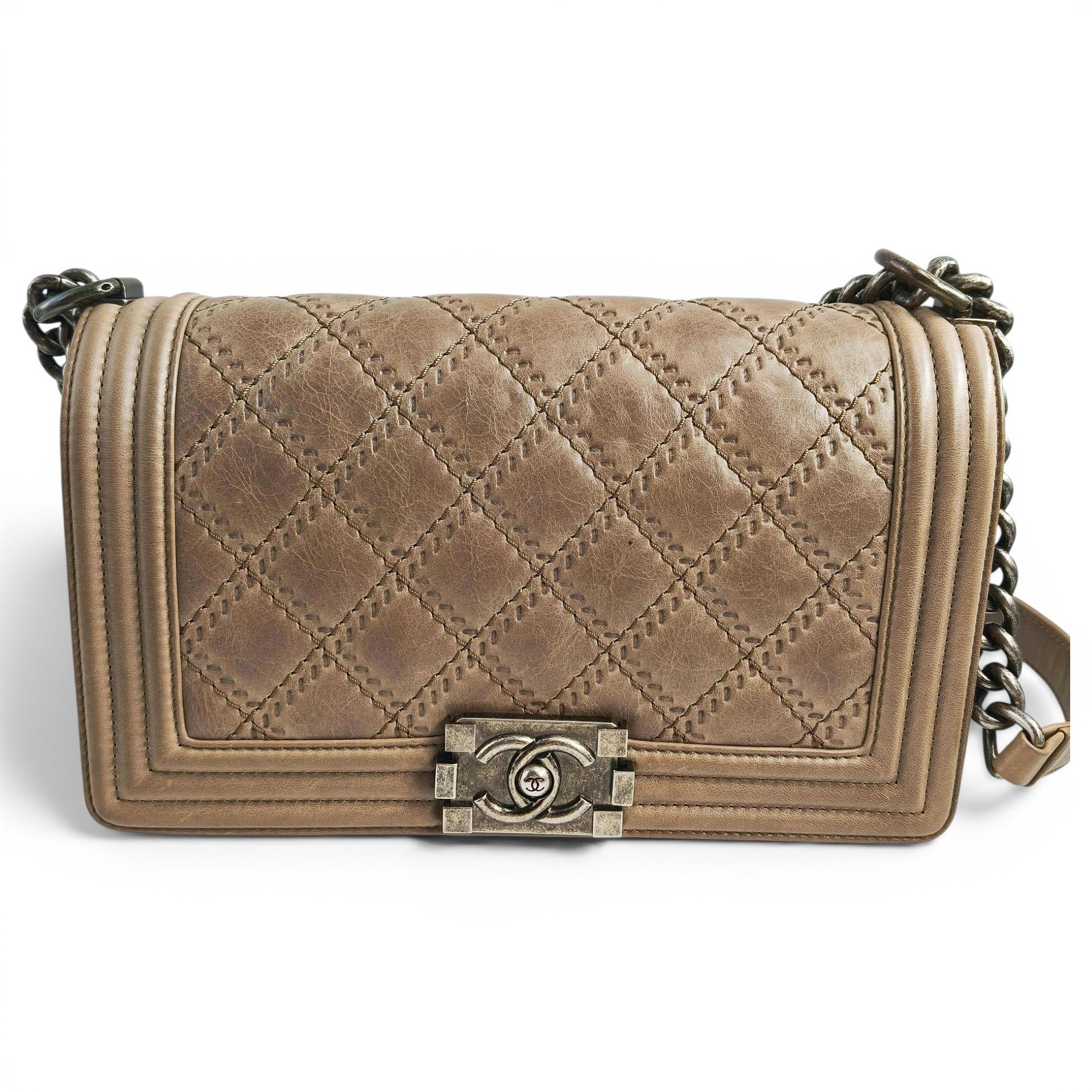 Boy leather crossbody bag
