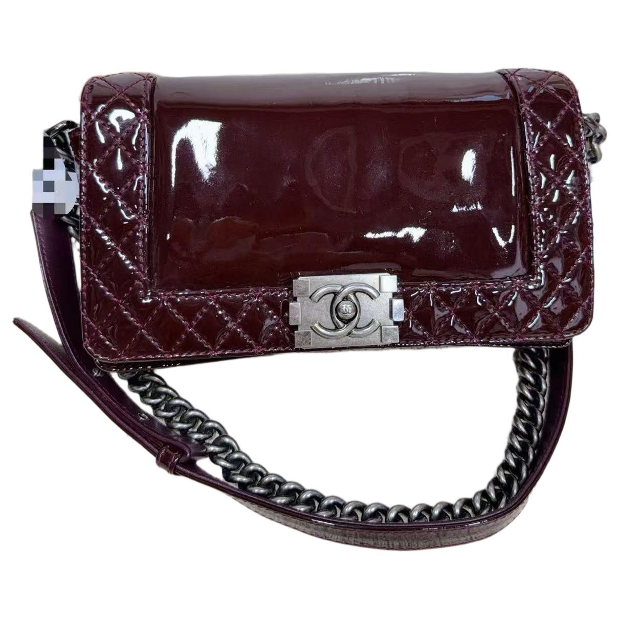 Boy patent leather handbag