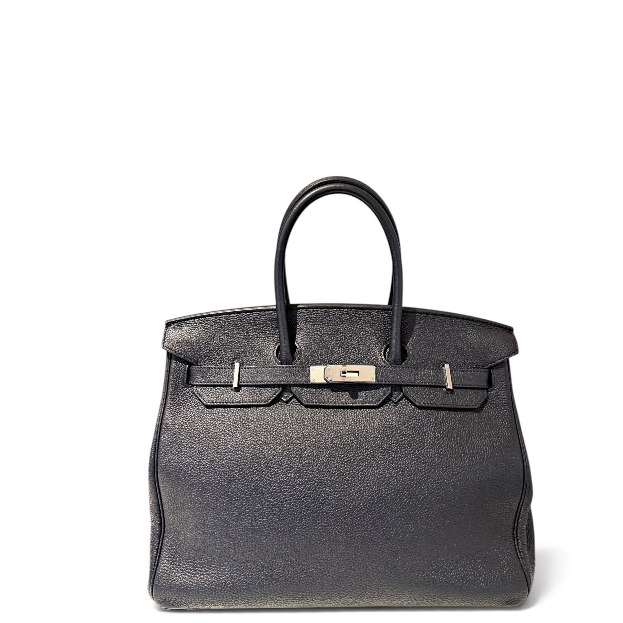 Birkin 35 leather handbag
