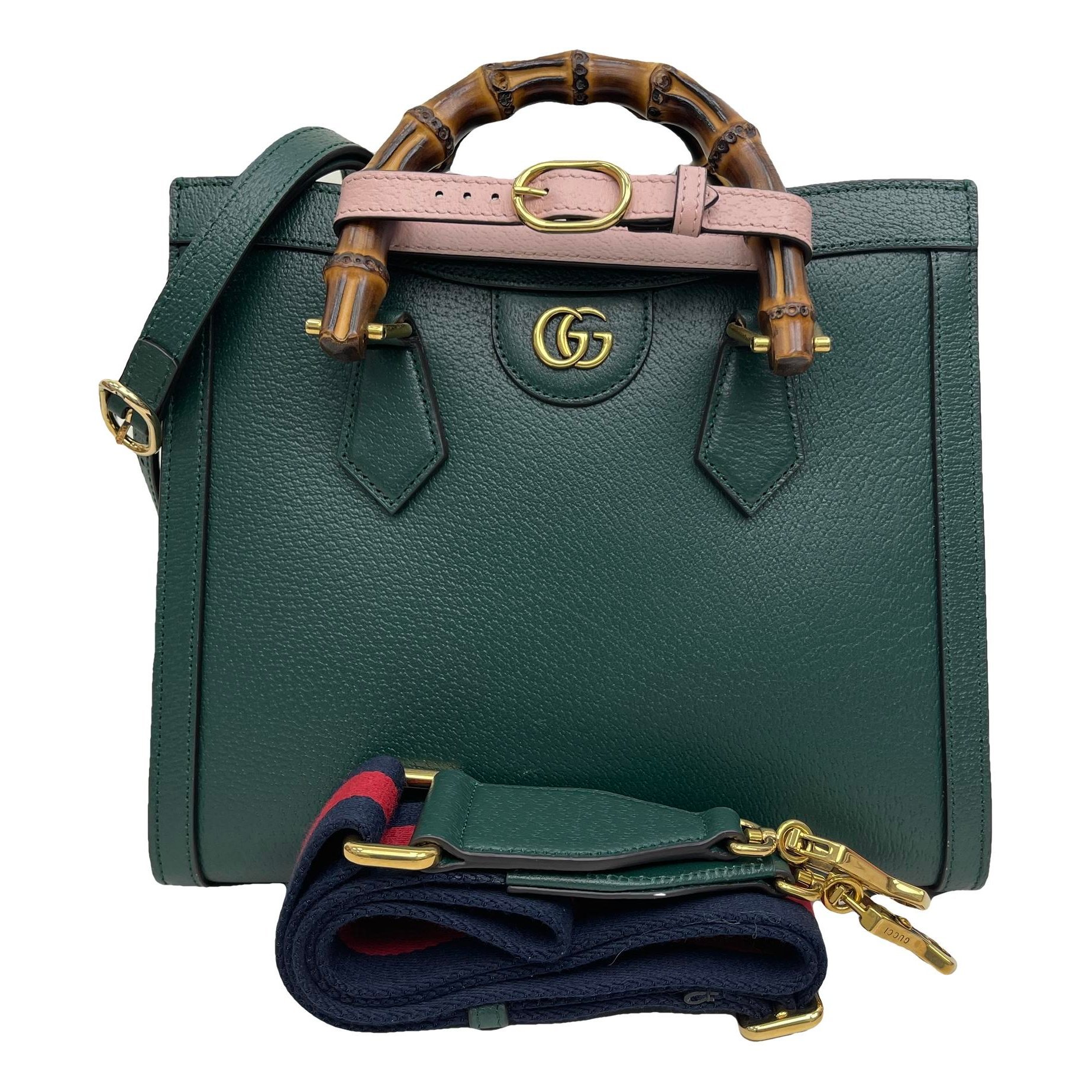 Diana Bamboo leather handbag