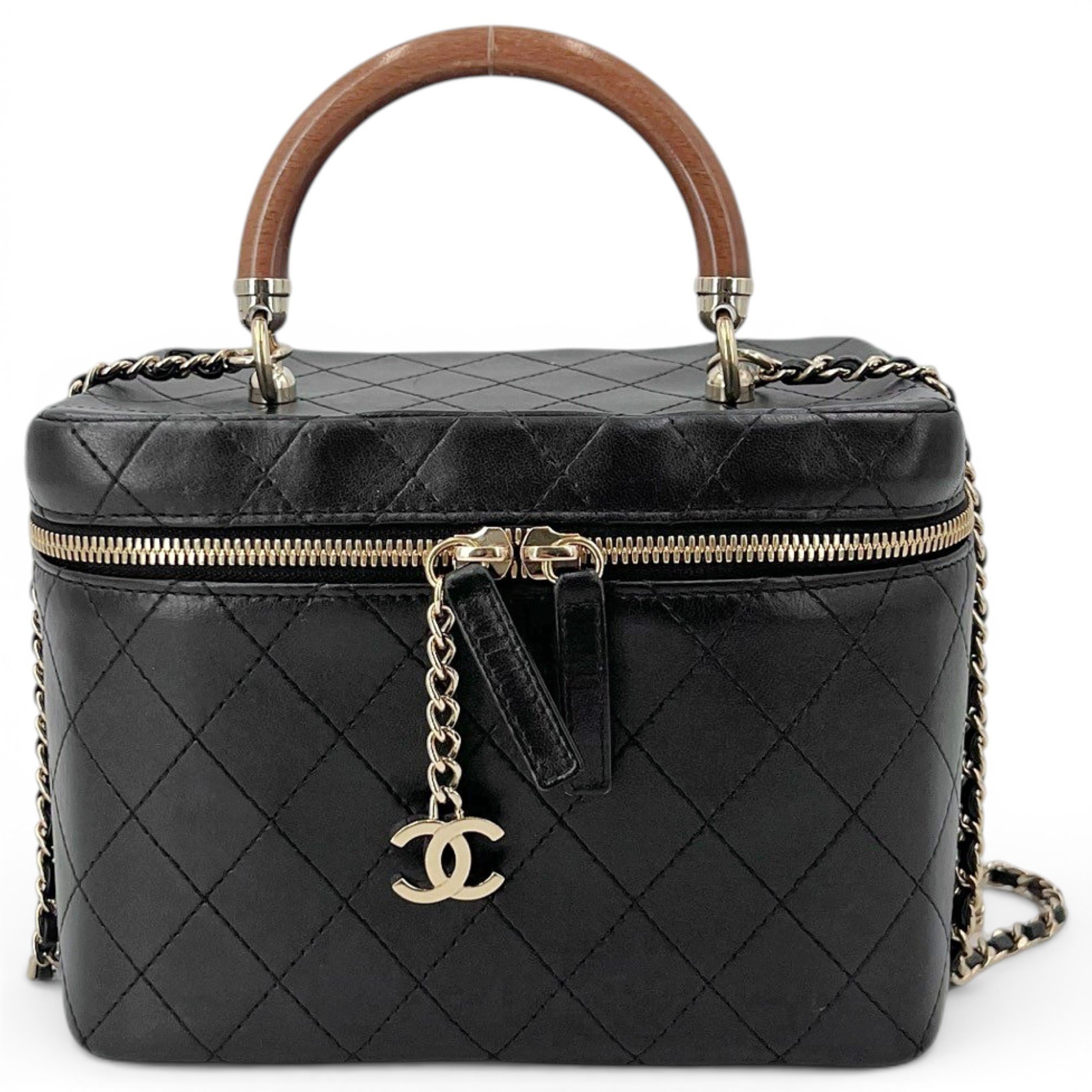 Trendy CC Vanity leather handbag