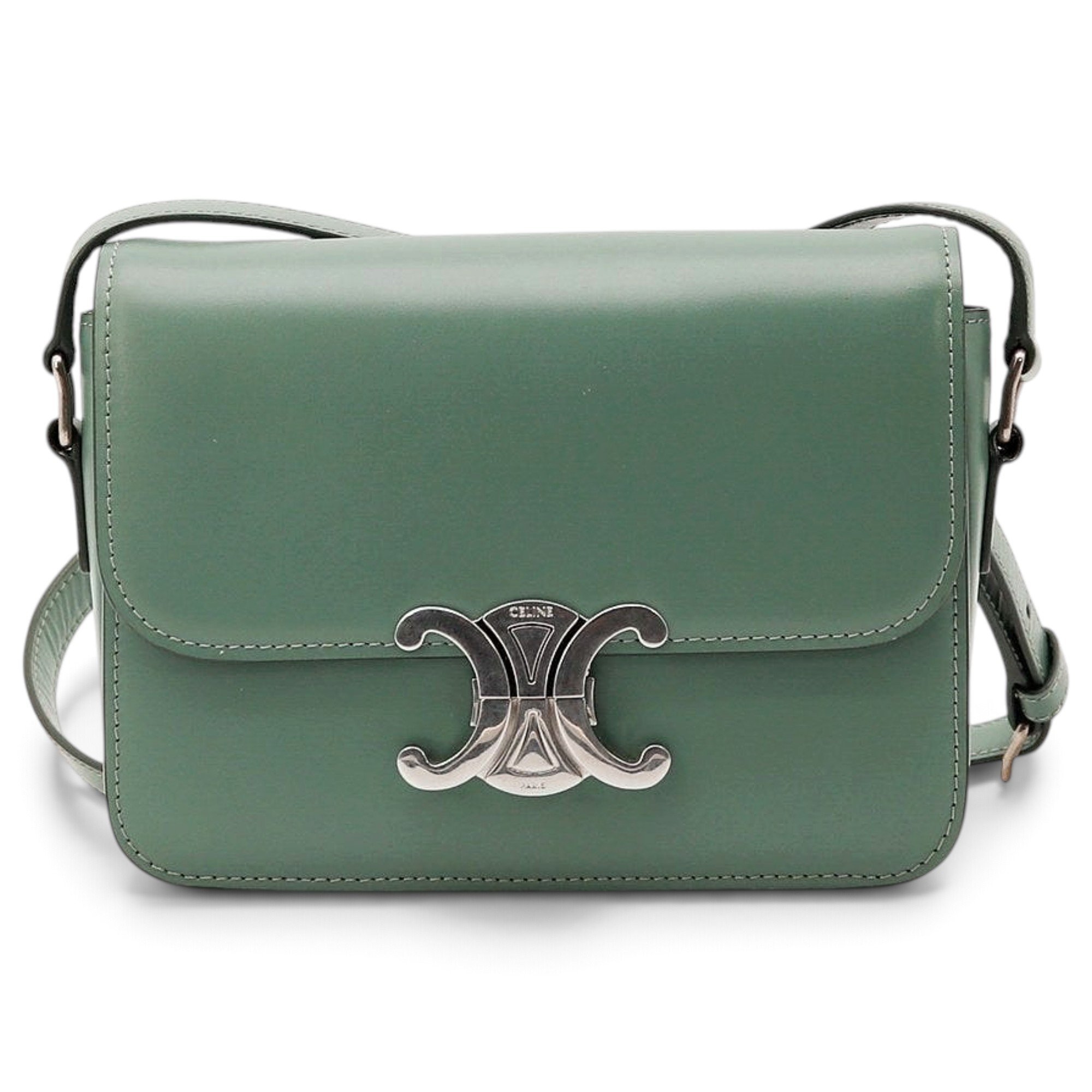 Triomphe leather handbag