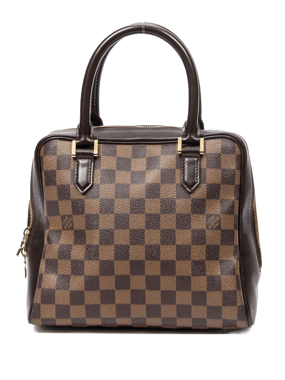 checked tote bag