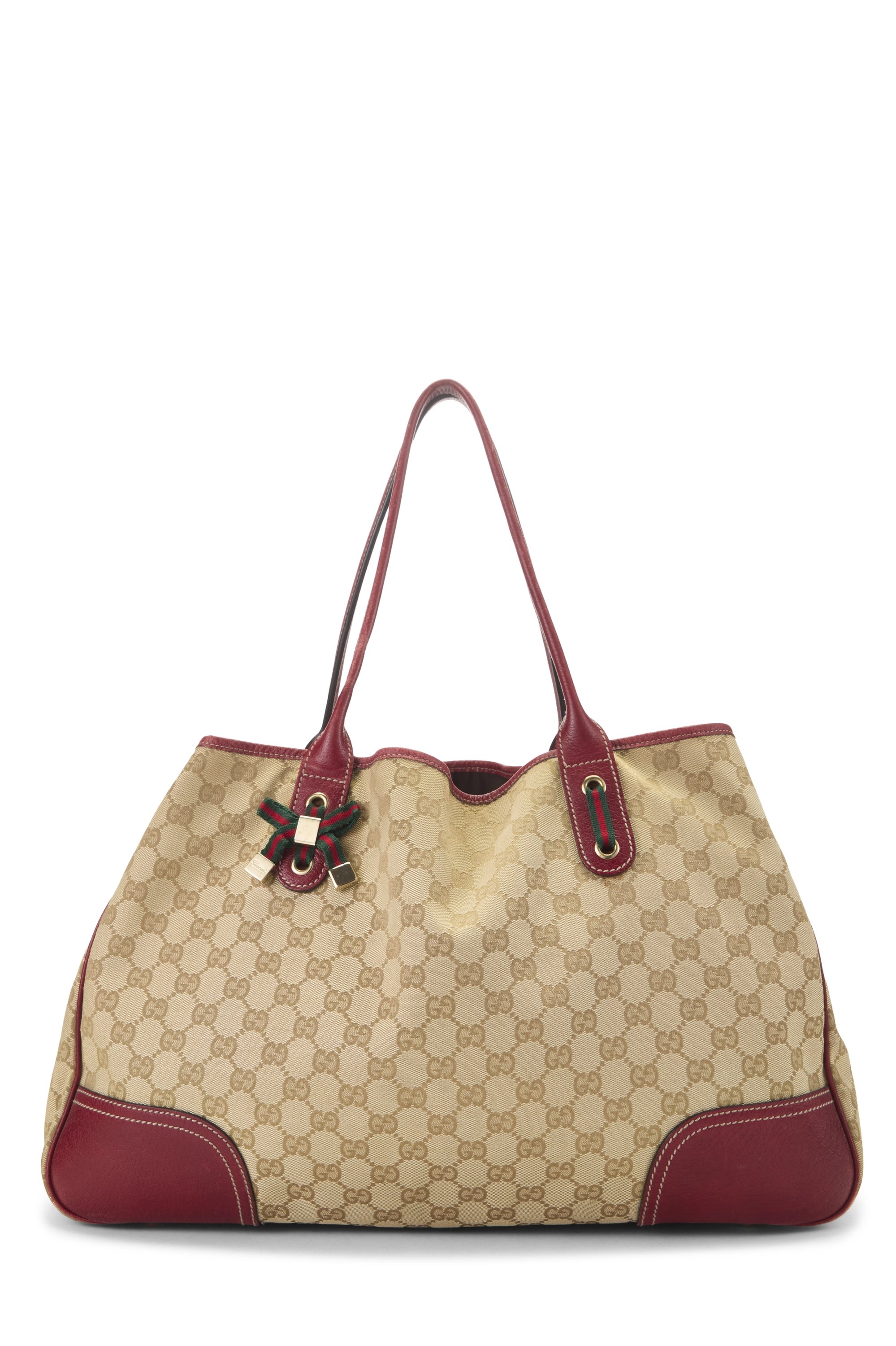 Red Original GG Canvas Princy Tote