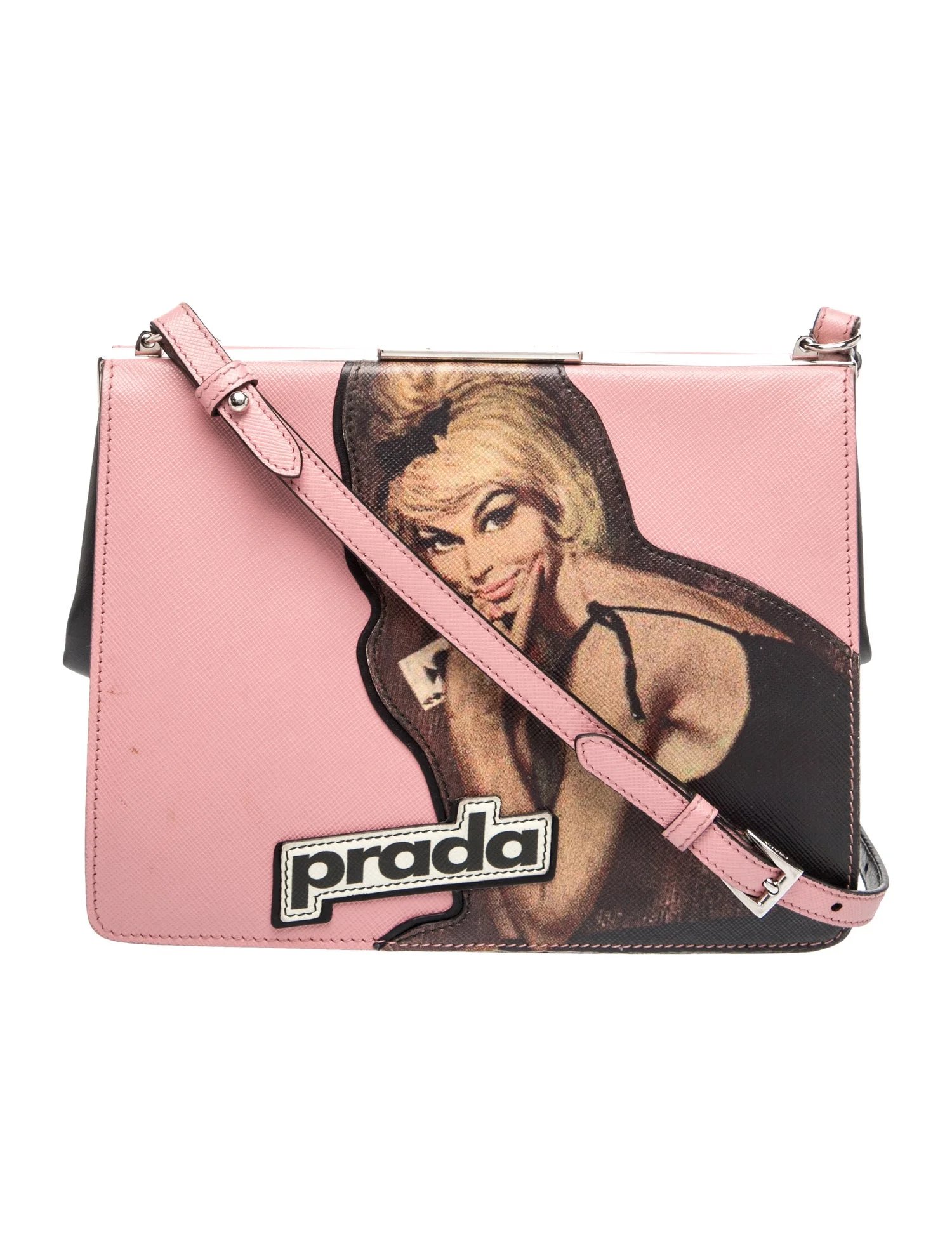 Saffiano Cuir Leather Patch Frame