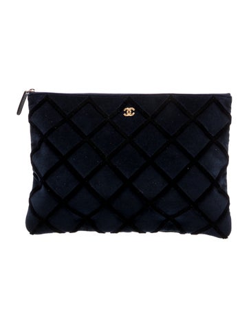 Large Quilted Velvet O-Case
