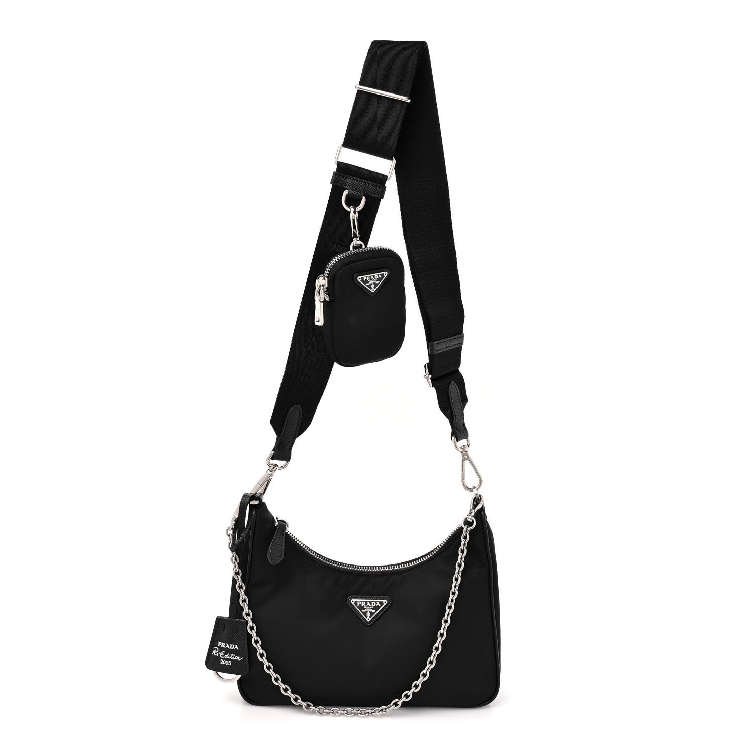 Nylon Re-Edition 2005 Shoulder Bag Black