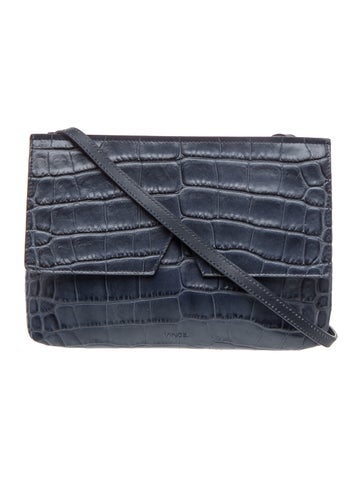 Embossed Leather Crossbody Bag