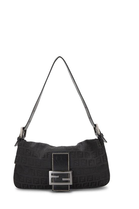 Black Zucchino Canvas Baguette