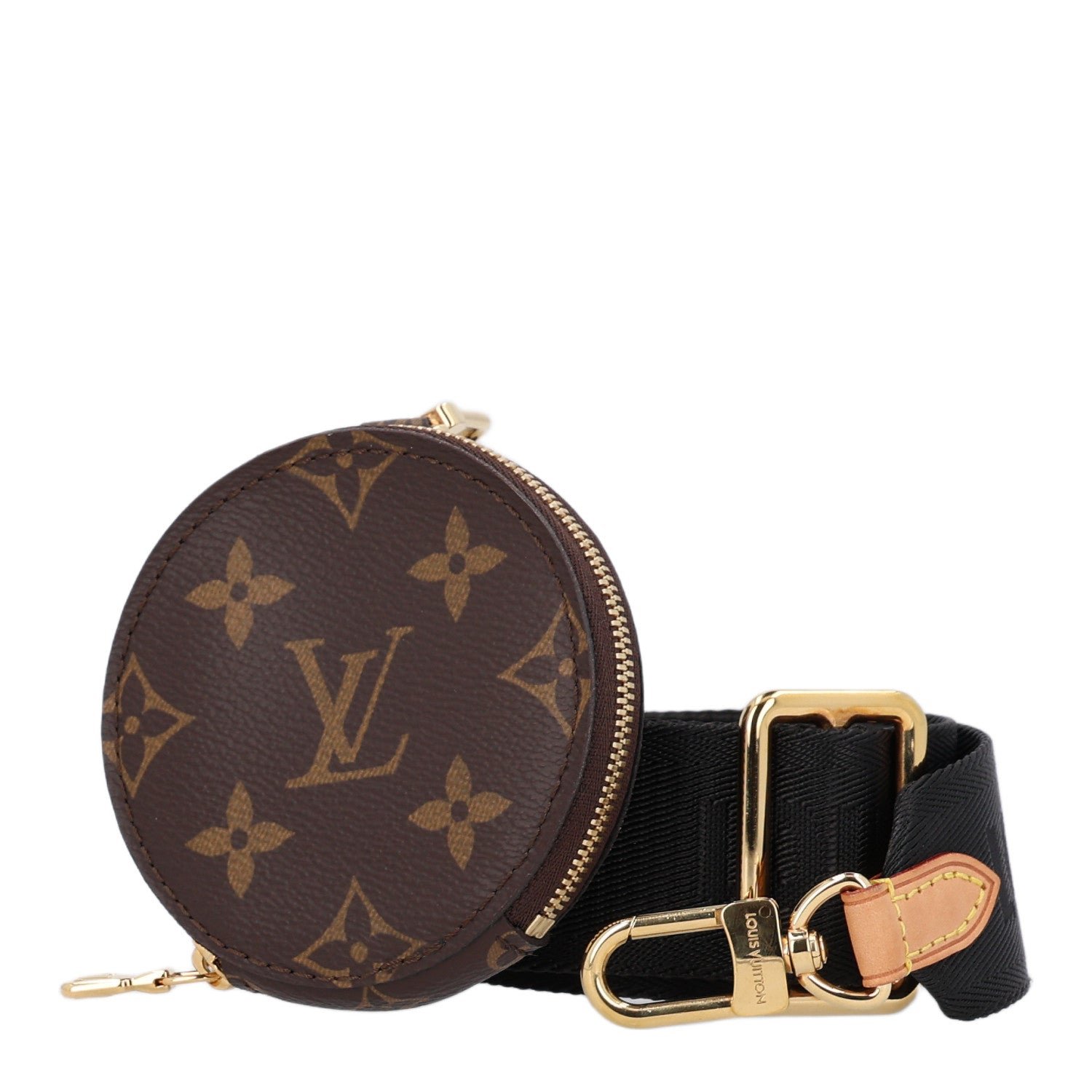 Louis Vuitton Monogram Multi Pochette Accessories Bandouliere Shoulder Strap Black