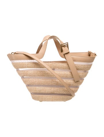Straw Top Handle Bag