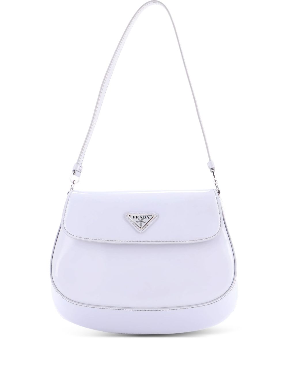 Prada Cleo Flap Shoulder Bag Spazzolato Leather Small hobo bag