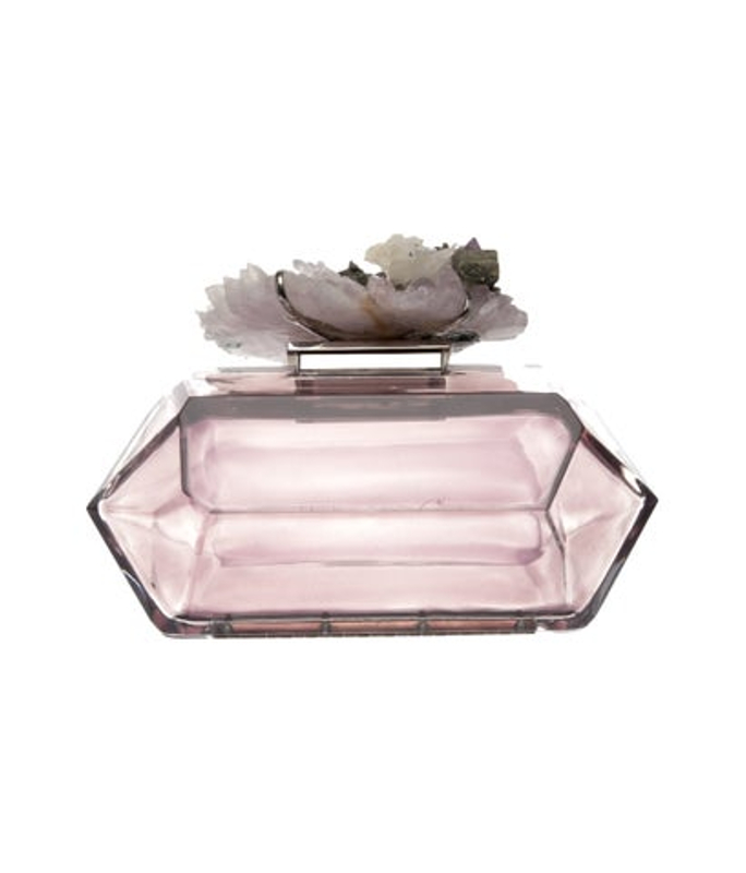 Chanel Amethyst Geode Acrylic Clutch